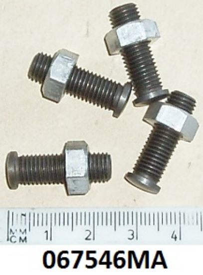 Picture of Tappet adjusters : Mushroom head :  Set of 4 : Including nuts