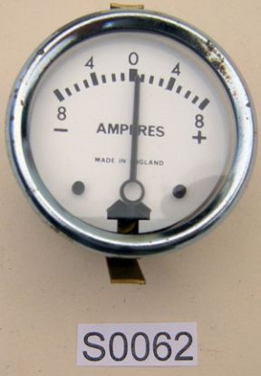 Picture of Ammeter : 6 volt : Made in England : 1.75 inch diameter