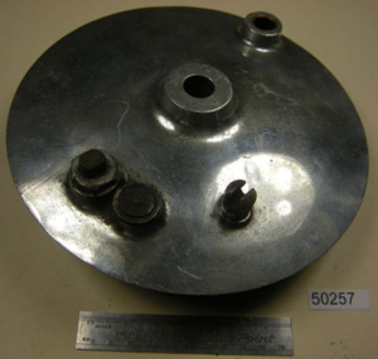 Picture of Brake plate : Front : Alloy : No shoes or cam