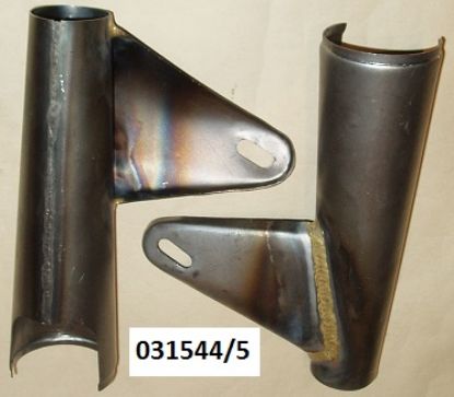 Picture of Headlamp brackets : Pair : Main fork tube cover : Slotted holes
