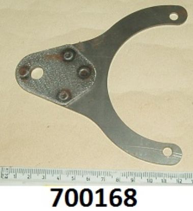 Picture of Bracket : Horn mounting : Altette type : Flat : Single hole : Painted black