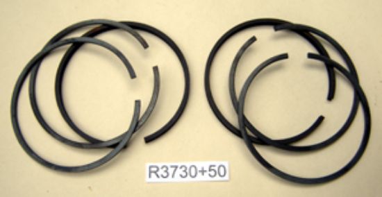 Picture of Piston rings : Engine set : 66mm + 0.050 inch : 500cc & Electra : Genuine Hepolite