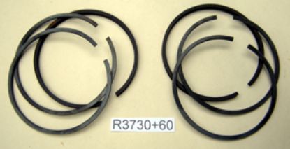 Picture of Piston rings : Engine set : 66mm + 0.060 inch : 500cc & Electra : Genuine Hepolite