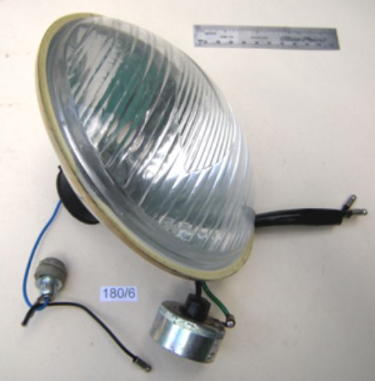 Picture of Headlight lens : 6.1/2 inch : Bulb holders included