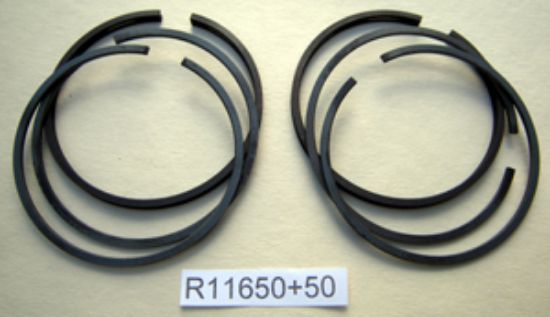 Picture of Piston rings : Engine set : Jubilee : 60mm : + 0.050 inch : NOS shop soiled