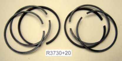Picture of Piston rings : Engine set : 66mm + 0.020 inch :  500cc & Electra : Genuine Hepolite