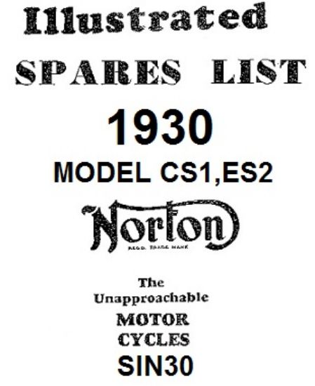 Picture of Parts list : Models CS1, ES2