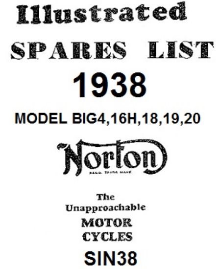 Picture of Parts list : Models Big 4, 16H, 18, 19, 20