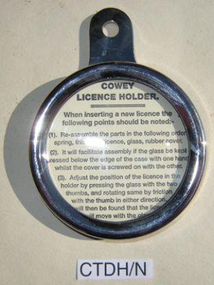 Picture of Tax disc holder : Cowey : Nickel plated