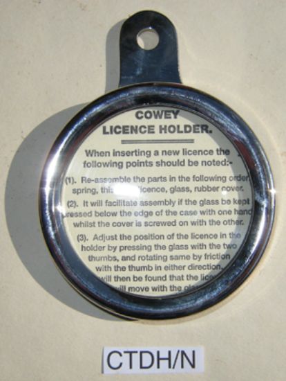 Picture of Tax disc holder : Cowey : Nickel plated