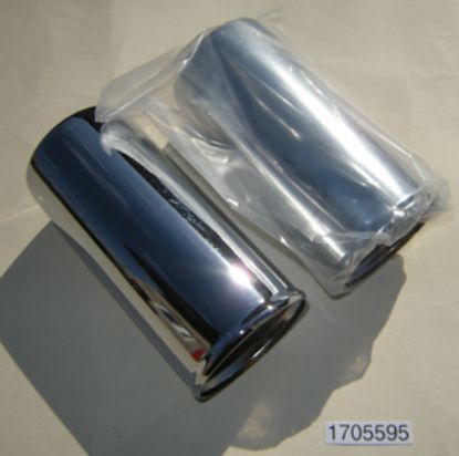 Picture of Shock absorber cover : Chrome : Bottom : Pair