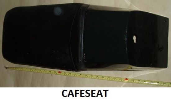 Picture of Café racer seat : Fibreglass : 25 inches long : 10 inches wide