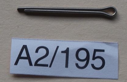 Picture of Split pin/cotter :  1/16 inch diameter : 1 inch long : Cut to length : Stainless steel
