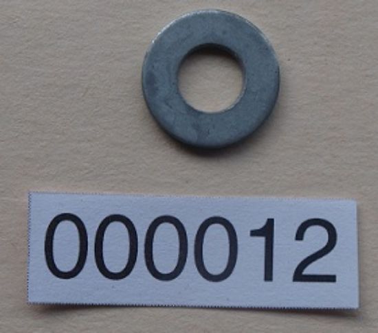 Picture of 1/4in plain washer : Zinc plated