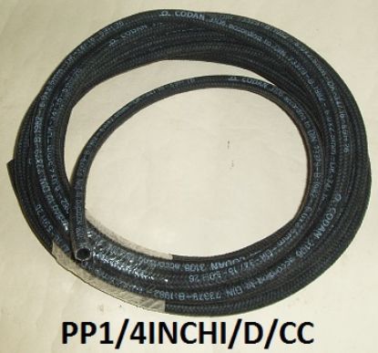 Picture of Petrol pipe : Per foot : Codan : Braided cloth covering