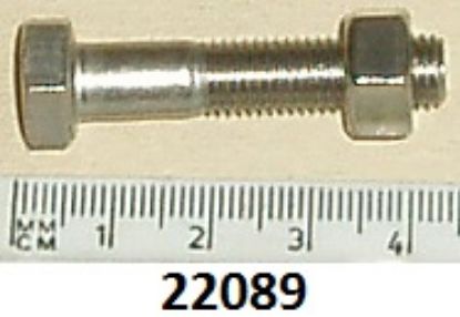 Picture of Bolt : Bottom : Rear shock absorber : With nut E3224 : Stainless steel