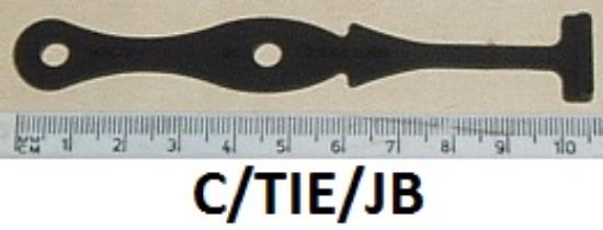 Picture of Cable tie : Rubber : John Bull type : Marked 'MADE IN ENGLAND'