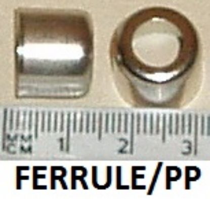 Picture of Ferrule : For 1/4 inch I/D pipe : 11mm O/D : Chrome plated