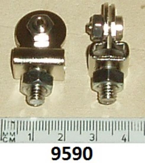 Picture of Attachment pin and nut : Front number plate : Pair