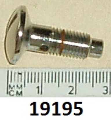 Picture of Screw : Battery box Cover : Featherbed : Chrome