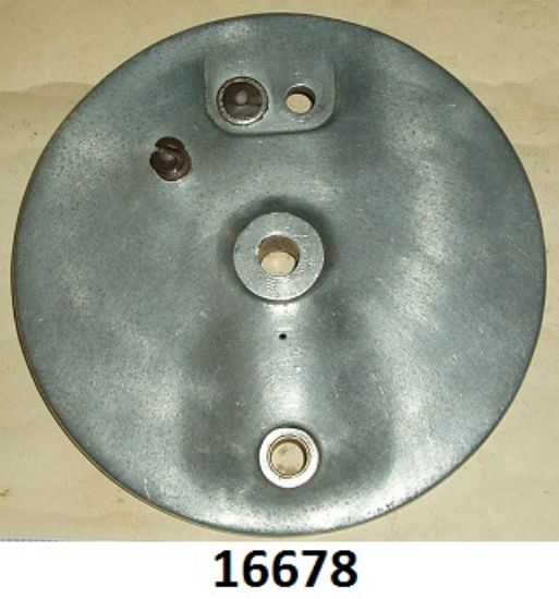 Picture of Brake plate : Front : 8 inch : Bare : Alloy