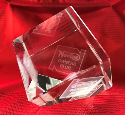 NOC Crystal Glass Paperweight