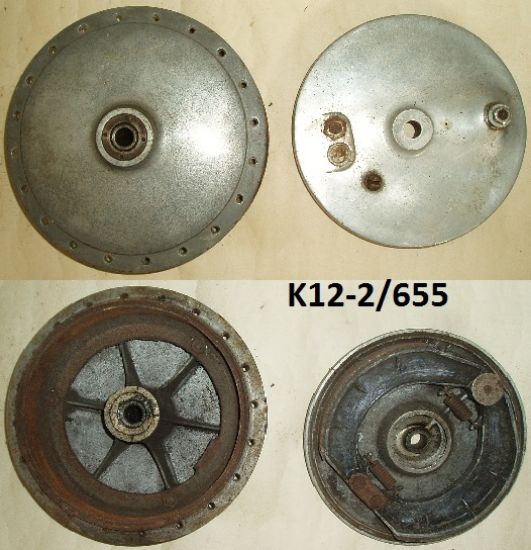 Picture of Hub assembly : Front wheel : Including brake plate assembly