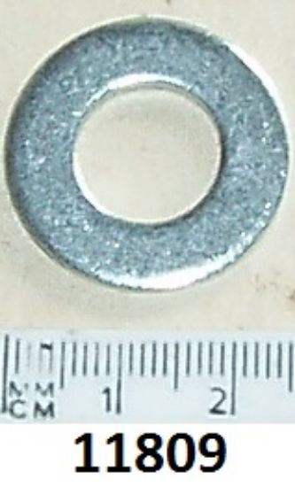 Picture of Washer : Thick :1/2 inch internal diameter : Plated : Various positions