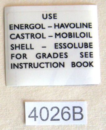 Picture of Sticker : Oil type