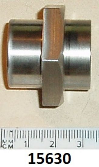 Picture of Nut : Fork stem adjusting : 26TPI : Small diameter stem : Stainless steel