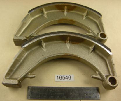 Picture of Brake shoes : Front : Pair : 8in Single Leading Shoe : Ferodo