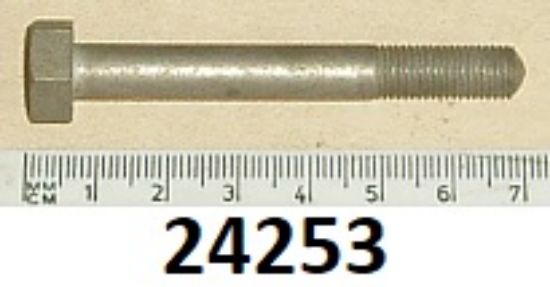 Picture of Cylinder head bolt : 5/16in diameter : Outer : NOS shop soiled : Pre engine 122436 : Plated