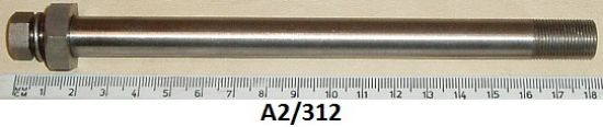 Picture of Bolt : Gearbox bottom fixing : Includes plain nut : 26 tpi thread : Stainless steel