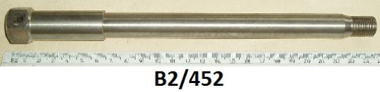 Picture of Wheel Spindle : Front : 7 inch wide Roadholder forks : Stainless steel : Including nut