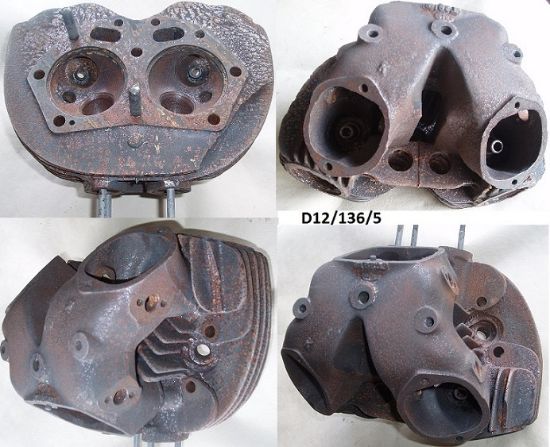 Picture of Cylinder head : Cast iron : 500 Twin : 1949-54