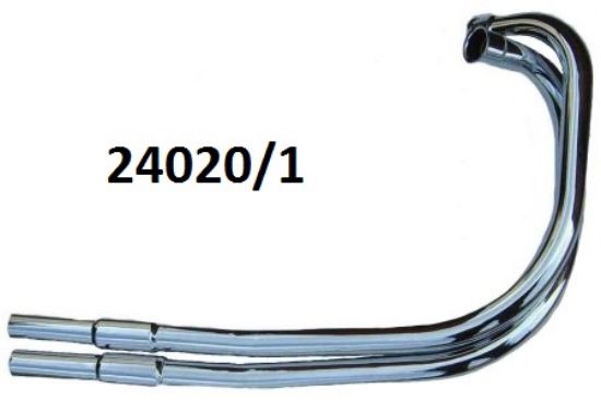 Picture of Exhaust pipes : Pair : 650SS & Atlas : Chrome