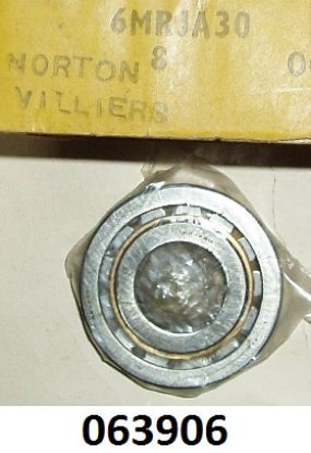 Picture of Main bearing : Roller : RHP NOS shop soiled : Genuine Norton : 6MRJA30