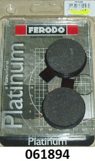 Picture of Brake pads : Ferodo platinum : Pair : Round type