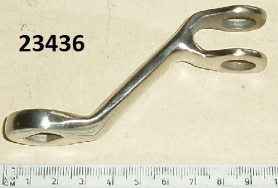 Picture of Lever : Rear brake cam : Pointing upwards : Stainless steel