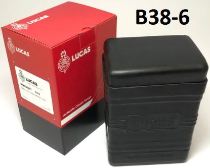 Picture of Black rubber battery box : Genuine Lucas : Empty box