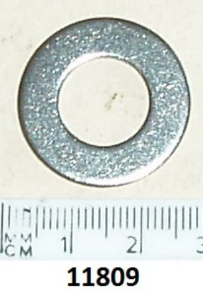 Picture of Washer : Thick :1/2 inch internal diameter : Stainless steel : Various positions