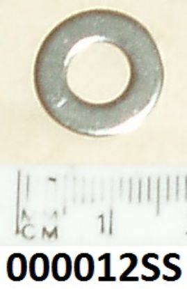 Picture of 1/4in plain washer : Stainless steel