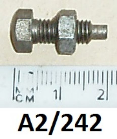Picture of Adjusting screw : Twist grip control barrel : Includes nut A2/236 : NOS shop soiled