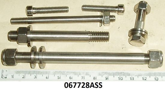 Picture of Crankcase fittings kit : 750cc Commando : Pre engine 200000 : Stainless steel
