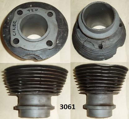 Picture of Barrel : CJ : 350cc : Pre war : Liner on +20 bore : Bottom fin damaged