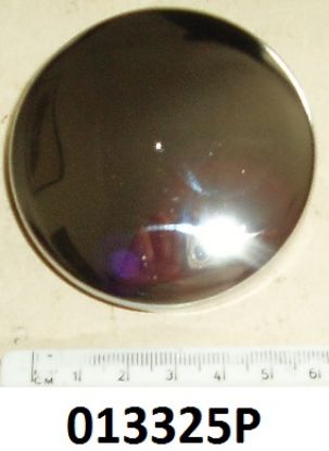 Picture of Petrol tank filler cap : 2.5 inch push & turn type : Chrome : Pattern
