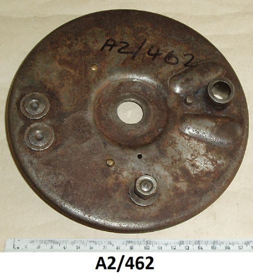 Picture of Brake plate assembly : Rear wheel : Torque arm type : Including torque arm stud and cam bearing