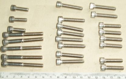 Picture of Screw Kit : Jubilee & Navigator : Pre Engine 106838 : Timing cover, Gearbox cover & Primary cover