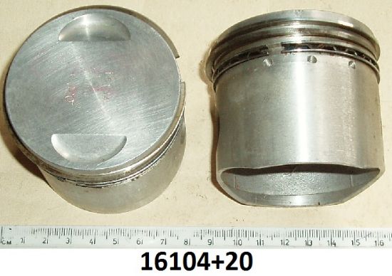 Picture of Pistons : Set of 2 : Electra : 66mm +20 : Shop soiled