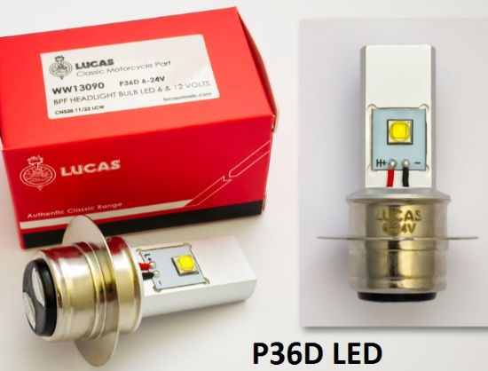 Picture of Bulb : Headlight : 6 volts - 24 volts : LED :  Pre focus type : BPF : Genuine Lucas